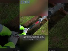 Büyük Kablo OD EPDM Soğuk Büzülme Tüpü 14-33mm Kablo OD Yüksek Büzülme Oranı İçin