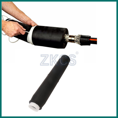 MV 36KV 240-400mm2 polimerik yalıtımlı kablolar için düz soğuk küçültme kablo bağlama
