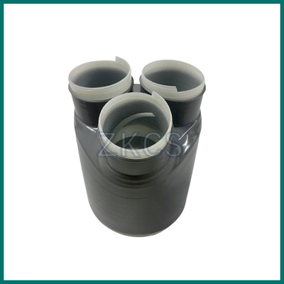 Koyu gri silikon kauçuk 3 Way Cold Shrink Kablo Breakout Boot bireysel kablo aşamaları koruma için
