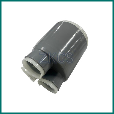 Koyu gri silikon kauçuk 3 Way Cold Shrink Kablo Breakout Boot bireysel kablo aşamaları koruma için