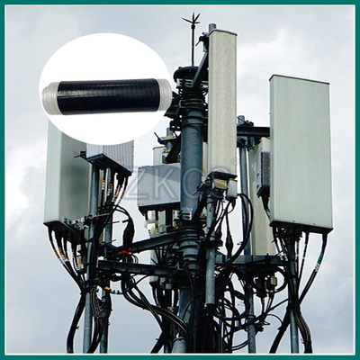 Antenler ve besleyici bağlantı sistemi için su geçirmez silikon soğuk küçülme tüpü
