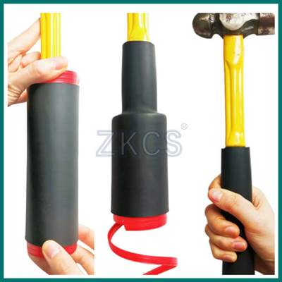 Dokusu kaymaz, kayma karşıtı, soğuk sıkışan tüp EPDM tutma el aletleri koruması için kayma karşıtı boru